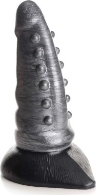 Серый фантазийный фаллоимитатор Beastly Tapered Bumpy Silicone Dildo - 21 см. Длина: 21 см. Диаметр: 7.6 см. Конические, напоминающие щупальца, выступы расположены вдоль основания стимулятора для вашего удовольствия. Широкая база оснащена присоской для использования без помощи рук. Изготовлен из силикона премиум-класса, не содержащего фталатов. Рабочая длина - 17,8 см. Минимальный диаметр - 4,3 см. Страна: Китай. Материал: силикон.