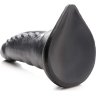 Серый фантазийный фаллоимитатор Beastly Tapered Bumpy Silicone Dildo - 21 см.