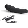 Черный анальный вибратор 7 Slim Anal Realistic Vibrator - 20 см.