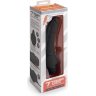Черный анальный вибратор 7 Slim Anal Realistic Vibrator - 20 см.