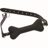Черный кляп в форме косточки Hound Adjustable Dog Bone Gag