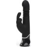 Черный хай-тек вибратор Greedy Girl Thrusting Rabbit Vibrator - 22,8 см.