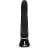 Черный хай-тек вибратор Greedy Girl Thrusting Rabbit Vibrator - 22,8 см.