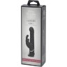 Черный хай-тек вибратор Greedy Girl Thrusting Rabbit Vibrator - 22,8 см.