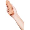Телесная закрытая насадка с пупырышками Cock Sleeve Size M - 15,6 см.