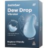 Голубой вибромассажер в форме капли Dew Drop