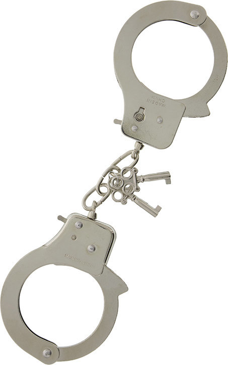 Металлические наручники с ключиками LARGE METAL HANDCUFFS WITH KEYS
