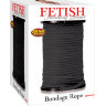 Черная веревка для связывания Bondage Rope - 60,9 м.