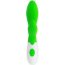 Зеленый вибратор Owen с клиторальным отростком - 20 см.  Цена 2 915 руб. - Зеленый вибратор Owen с клиторальным отростком - 20 см.