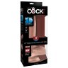 Телесный фаллоимитатор на присоске 9 Triple Density Cock with Balls - 24,1 см.