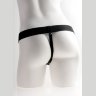 Телесный перезаряжаемый вибрострапон 7 Hollow Rechargeable Strap-on with Balls - 20,3 см.