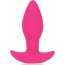 Розовая коническая анальная вибровтулка с ограничителем - 8,5 см.  Цена 1 288 руб. - Розовая коническая анальная вибровтулка с ограничителем - 8,5 см.
