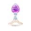 Сиреневатая анальная пробка с ручкой - 8,5 см. - Сиреневатая анальная пробка с ручкой - 8,5 см.