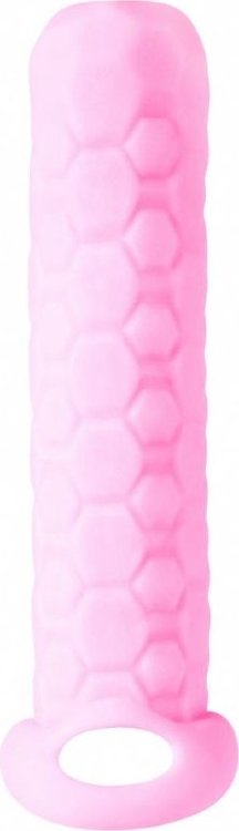 Розовый фаллоудлинитель Homme Long - 13,5 см.