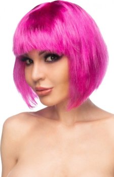 Ярко-розовый парик Теруко