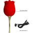 Красный клиторальный вибромассажёр Rose Lover  Цена 6 512 руб. - Красный клиторальный вибромассажёр Rose Lover