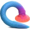 Фантазийный люминесцентный фаллоимитатор в форме змеи Makara Glow-in-the-Dark Silicone Snake Dildo - 46 см.