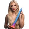 Фантазийный люминесцентный фаллоимитатор в форме змеи Makara Glow-in-the-Dark Silicone Snake Dildo - 46 см.