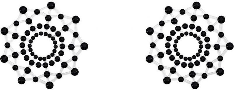 Черные наклейки на грудь Rowland