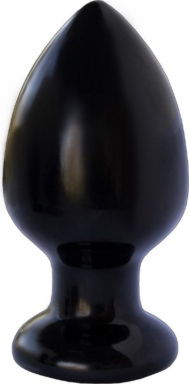 Чёрная анальная пробка MAGNUM 9 - 13 см.