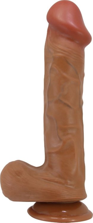 Карамельный фаллоимитатор Berqrisi на присоске - 26 см.