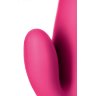 Ярко-розовый вибратор Satisfyer Mr. Rabbit с клиторальным отростком - 22,1 см.