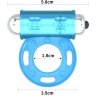 Голубое, светящееся в темноте эрекционное виброкольцо Lumino Play Vibrating Penis Ring