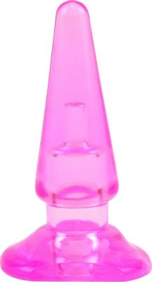 Розовая анальная втулка Sassy - 10,4 см.  Цена 628 руб. Длина: 10.4 см. Диаметр: 3.2 см. Классическая гелевая анальная пробка. Страна: Китай. Материал: поливинилхлорид (ПВХ, PVC).
