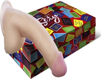Сувенирный фаллос из неоскина - 17 см.