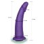 Фиолетовая гладкая изогнутая насадка-плаг - 17 см.  Цена 877 руб. - Фиолетовая гладкая изогнутая насадка-плаг - 17 см.