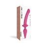 Ярко-розовый двусторонний фаллоимитатор Switch Plug-In Semi-Realistic Size L