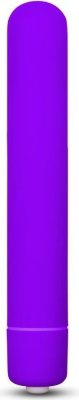 Фиолетовая вибропуля X-Basic 10 Speeds - 13 см.  Цена 2 989 руб. Длина: 13 см. Диаметр: 1.7 см. Мощный мини-вибратор c 10 режимами вибрации доставит незабываемые ощущения. Стимулятор, выполненный из высококачественного пластика, не содержит вредных элементов, которые могут вызвать нежелательную реакцию организма. Небольшие размеры позволяют носить вибратор в дамской сумочке, а полная водонепроницаемость дают возможность использовать в ванной или в душе. Не смотря на небольшой размер, способен доставить его обладателю невероятное удовольствие, при стимуляции вагины и ануса, а также других эрогенных зон. Страна: Китай. Материал: анодированный пластик (ABS). Батарейки: 2 шт., тип AAA.