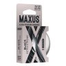 Черные утолщенные презервативы MAXUS Extra Strong с железным кейсом - 3 шт.