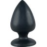 Большая чёрная анальная втулка Black Velvet Extra XL - 14 см.