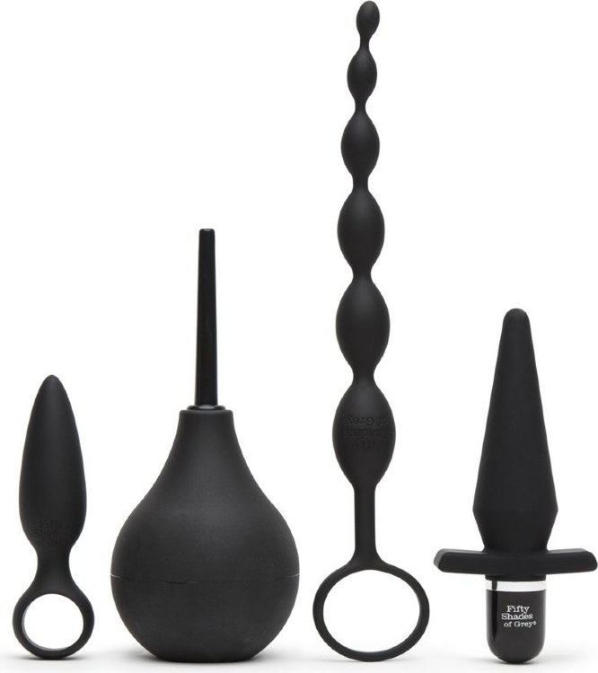 Черный набор для анальных игр Take it Slow