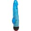 Голубой вибратор-реалистик с мошонкой и подсветкой - 21,5 см.  Цена 2 116 руб. - Голубой вибратор-реалистик с мошонкой и подсветкой - 21,5 см.