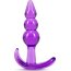 Фиолетовый анальный стимулятор Triple Bead Anal Plug - 9 см. - Фиолетовый анальный стимулятор Triple Bead Anal Plug - 9 см.
