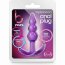 Фиолетовый анальный стимулятор Triple Bead Anal Plug - 9 см. - Фиолетовый анальный стимулятор Triple Bead Anal Plug - 9 см.