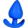Синяя коническая пробочка из силикона - 11,5 см.