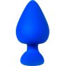 Синяя коническая пробочка из силикона - 11,5 см.