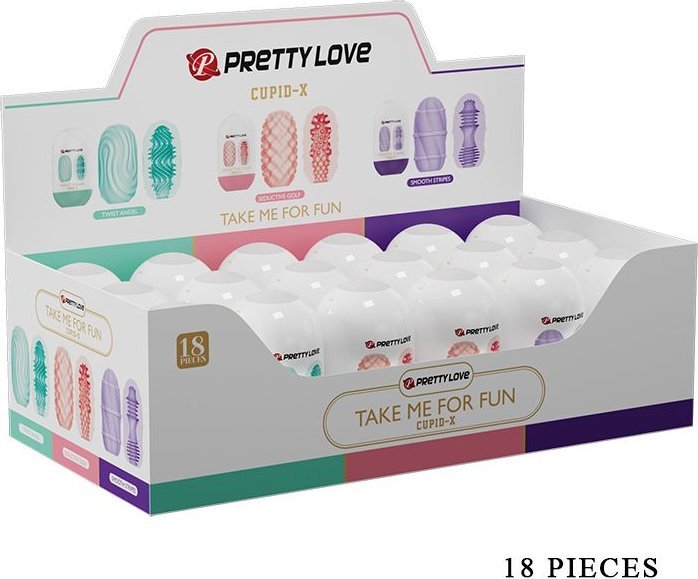 Набор из 18 мастурбаторов Take me for Fun