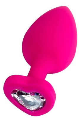 Розовая анальная втулка Diamond Heart с прозрачным кристаллом - 9,5 см. Длина: 9.5 см. Диаметр: 4 см. Анальная втулка Diamond Heart. Романтичная игрушка с сердечком - настоящее признание в любви! Средний размер подойдёт как новичкам, так и опытным любителям. Заострённый кончик втулки обеспечивает комфортное проникновение. Рабочая длина - 8,5 см. Минимальный диаметр - 1 см. Страна: Китай. Материал: силикон.