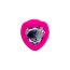Розовая анальная втулка Diamond Heart с прозрачным кристаллом - 9,5 см. - Розовая анальная втулка Diamond Heart с прозрачным кристаллом - 9,5 см.