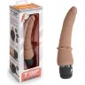 Кофейный анальный вибратор 7 Slim Anal Realistic Vibrator - 20 см.
