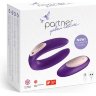 Фиолетовый вибратор для пар Partner Plus Remote с пультом ДУ