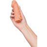 Телесная закрытая насадка с венками Cock Sleeve 006 Size S - 13,8 см.