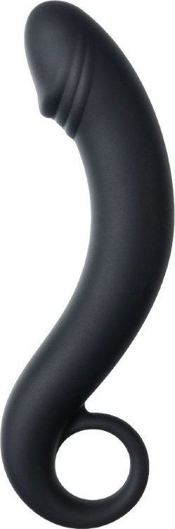 Черный анальный фаллоимитатор Dorado - 18 см.