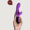 Фиолетовый вибратор-кролик Gaia 2.0 - 20,4 см.