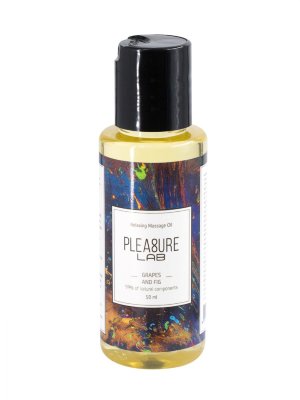 Массажное масло Pleasure Lab Relaxing с ароматом винограда и инжира - 50 мл. Relaxing Massage Oil (виноград и инжир) с эфирным маслом-афродизиаком (иланг-иланг) способно не только создать волнующую, романтическую атмосферу, но и нежно расслабить тело партнера. Способ применения: аккуратно нанесите масло на свои ладони и медленно продвигайтесь массирующими движениями от ступней к спине и плечам партнера. Масло обеспечит легкое скольжение рук во время массажа, а воздействие на эрогенные зоны тела принесет максимальное расслабление и удовольствие. Подходит для самомассажа. аккуратно нанесите масло на свои ладони и медленно продвигайтесь массирующими движениями от ступней к спине и плечам партнера. миндальное масло, оливковое масло, масло виноградных косточек, масло персиковых косточек, парфюмерная композиция, масло семян инжира, эфирное масло иланг-иланг, СК-СО2 экстракты (розмарин, малина, яблоко, виноград, гранат, калина), натуральный антиоксидант (токоферол (смесь), бета-ситостерол, сквален), витамин Е. Страна: Россия. Объем: 50 мл.