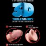 Телесный фаллоимитатор на присоске 10 Triple Density Fat Cock with Balls - 27,9 см.